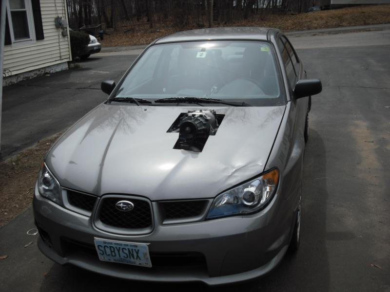 Illustration for article titled Garage Mechanic Ghetto-Rigs Subaru Impreza With Eaton Supercharger